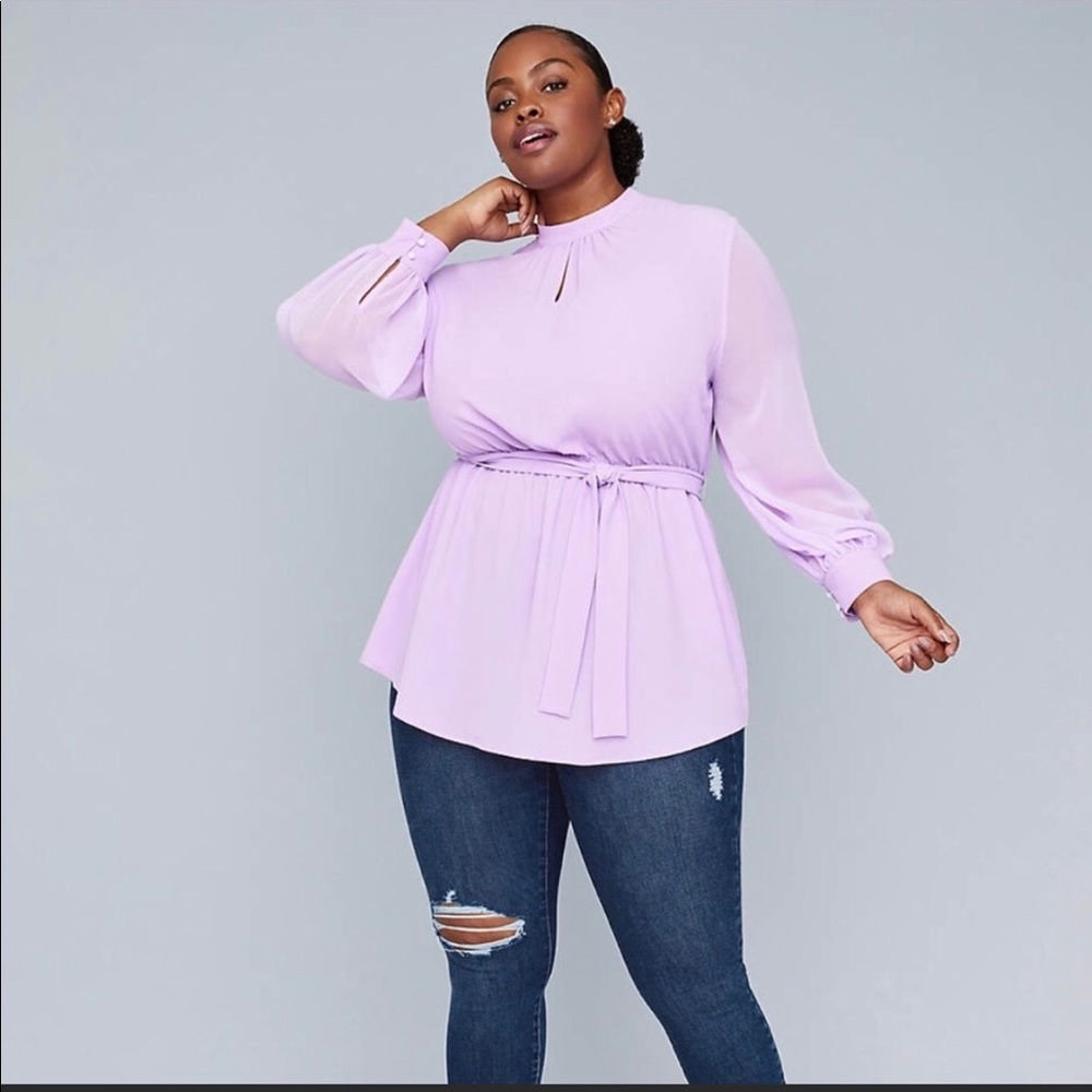 Belted Tunic Top Long Sleeves